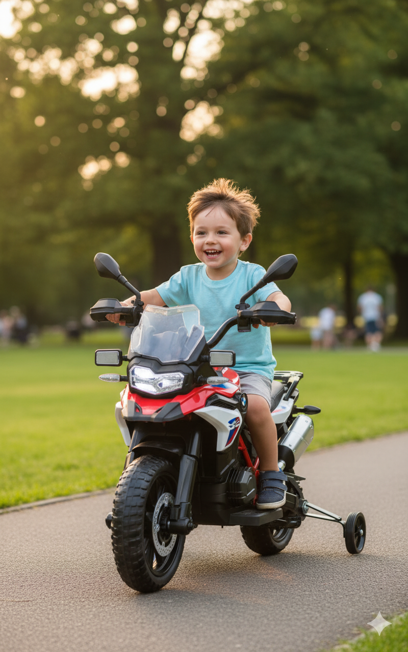 Moto Elettrica per Bambini 12V con Licenza BMW F 850 GS Rossa...