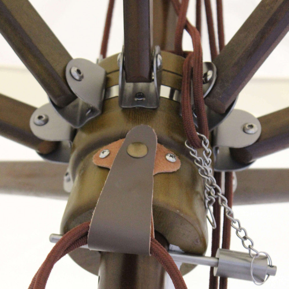 Ombrellone da Giardino 3x3 m Palo Ø48 mm Venere in Legno Marrone...