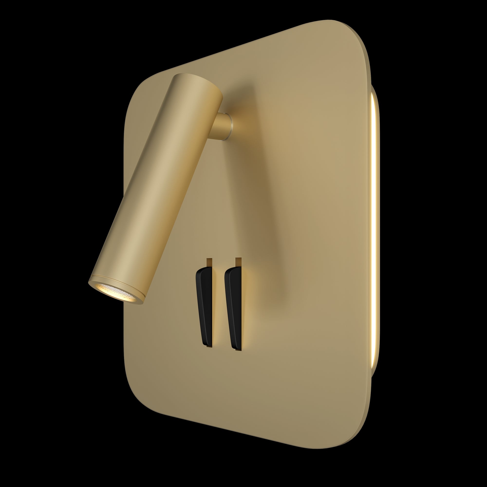 Lampada da parete Ceiling & Wall in Alluminio Ios 176 Opaco Oro...