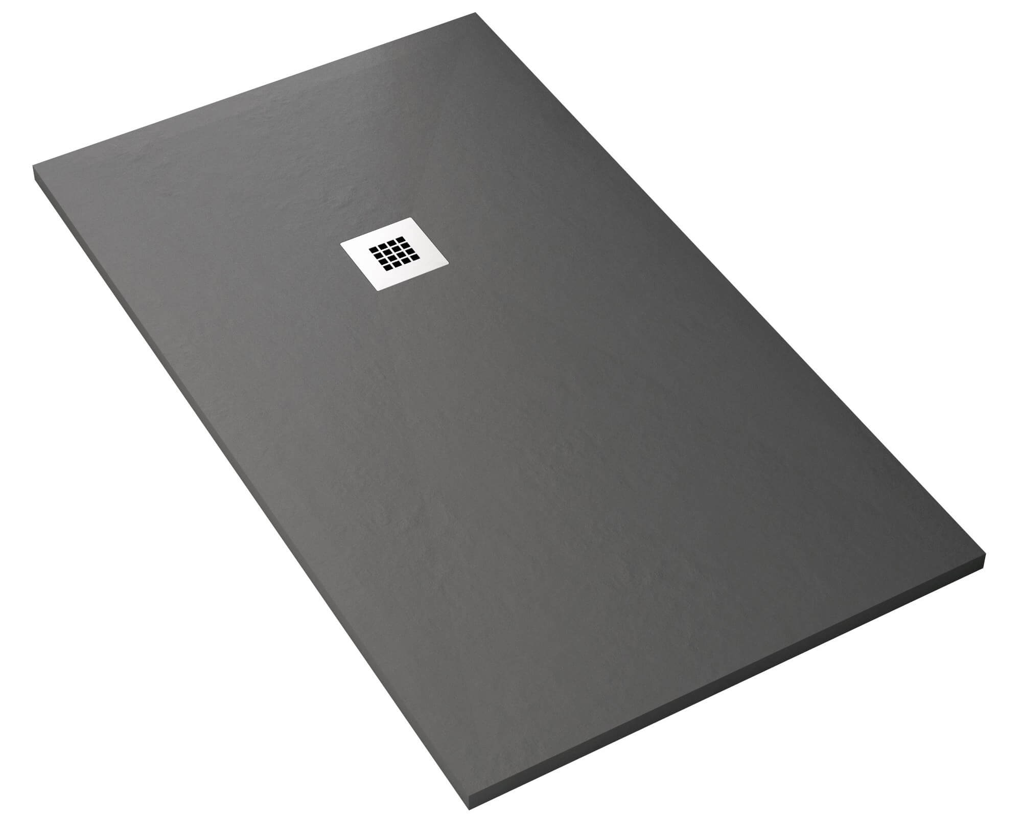 Image of Piatto Doccia 80x90 cm in Pietra Bonussi Everest Antracite