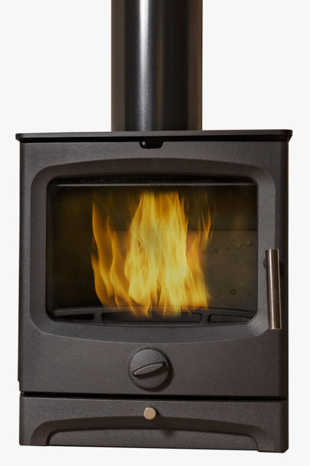 Stufa a Legna in Ghisa 5 kW 43x29,75x49,4 cm Belen Nera