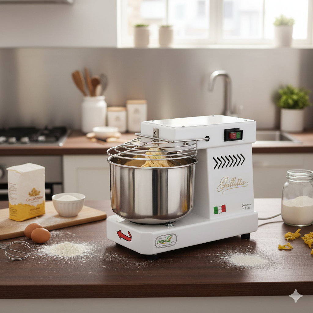 Impastatrice a Spirale Testa Fissa 5Kg 350W Famag Grilletta IM5/230...