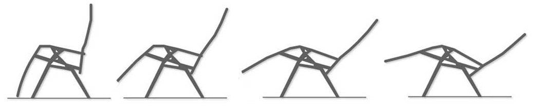 Sedia Sdraio Zero Gravity Reclinabile Pieghevole in Acciaio e Textilene Becker Fiume Grigia...