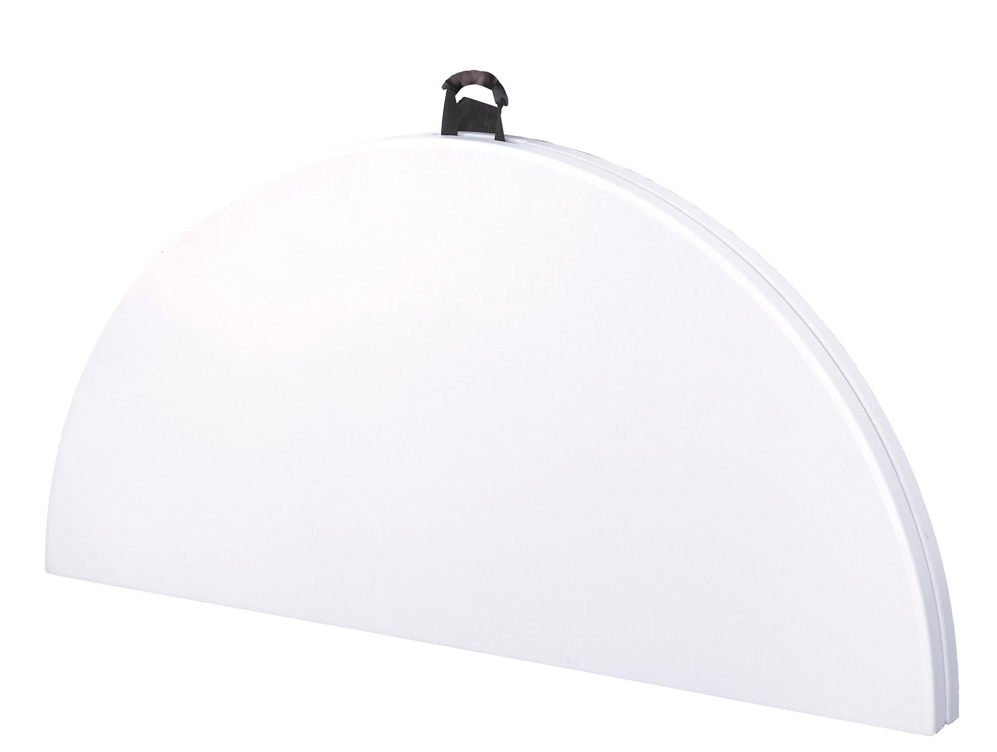 Tavolo Tondo Pieghevole da Catering Ø150 cm in Polietilene Vorghini Bianco...