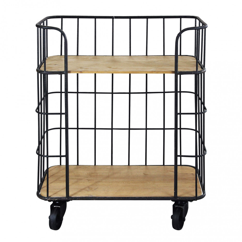 Mobile Allyn 72x38,5x86,5 h cm in Legno Nero...