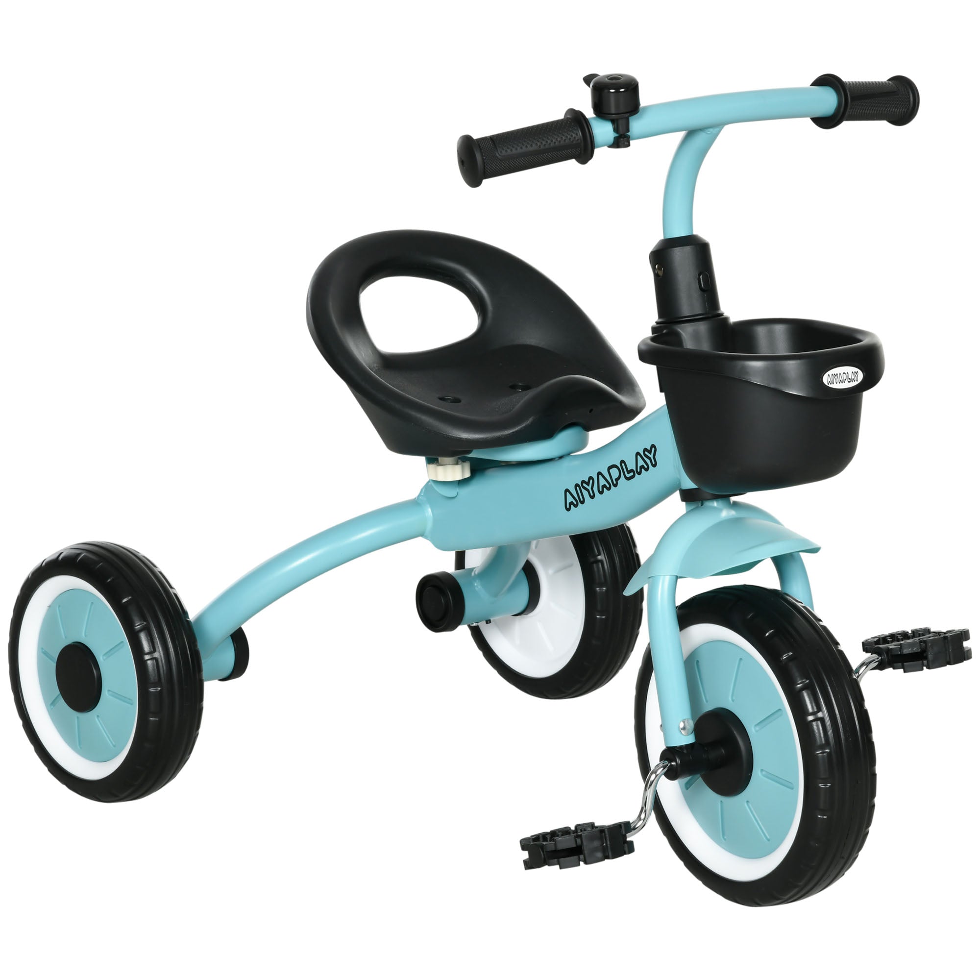 Image of Triciclo per Bambini 70,5x50x58 cm con Seduta Regolabile e Campanello Blu