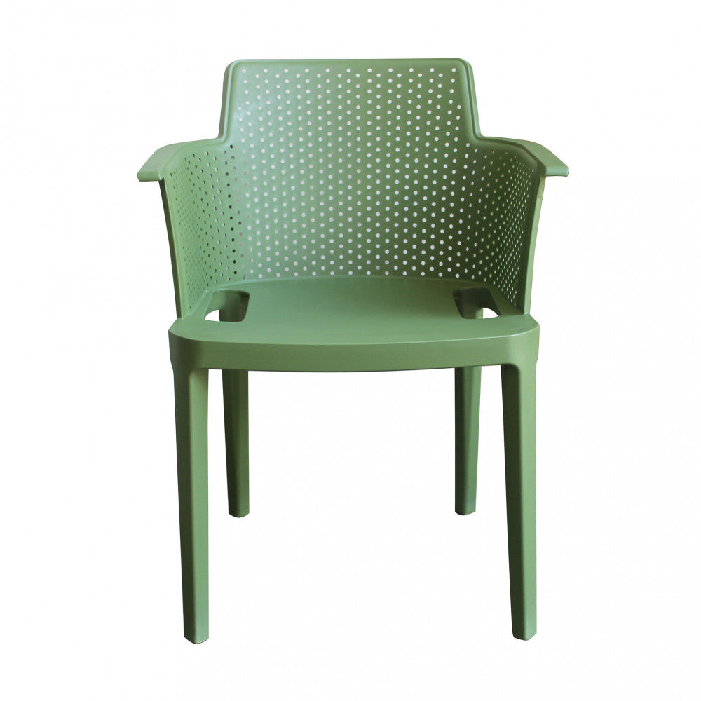 Poltrona Cathy 60x58x76,5 cm in Polipropilene Verde...