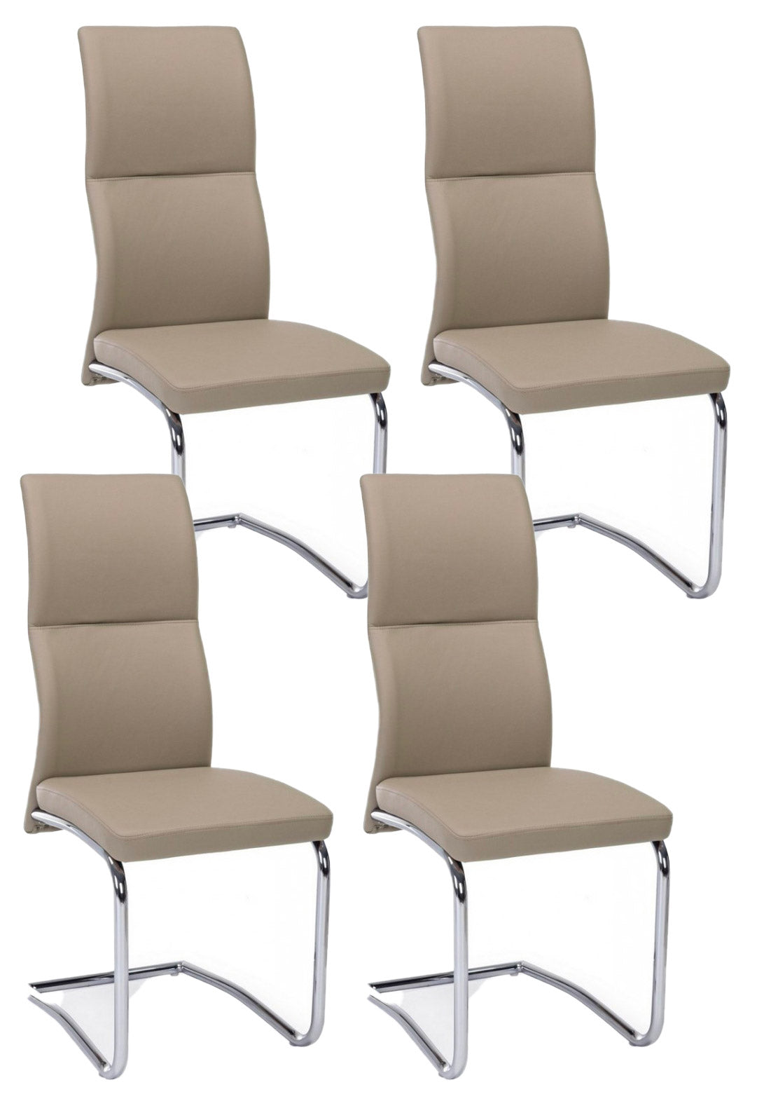 Image of Set 4 Sedie 44x58x104h cm Thelma Tortora