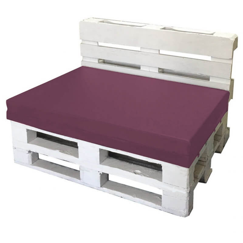 Cuscini per Pallet 120x80cm Seduta e Schienale in Poliestere Avalli Viola...