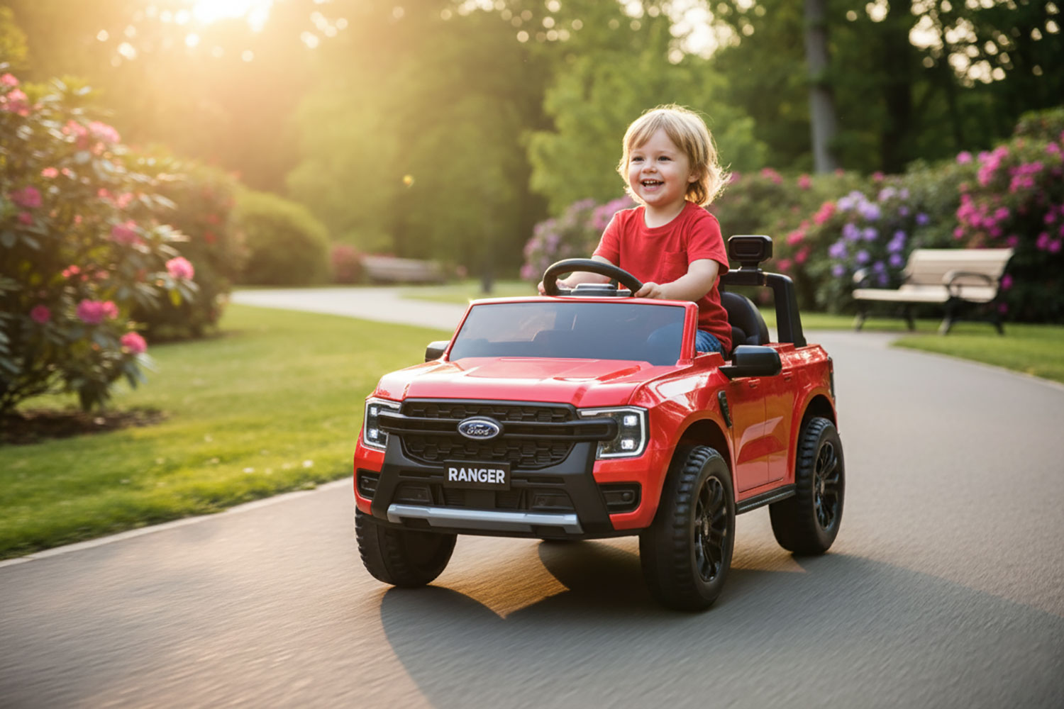 Macchina Elettrica per Bambini Licenza Ufficiale Ford Pick Up 10,8V 3,1Ah Rosso...