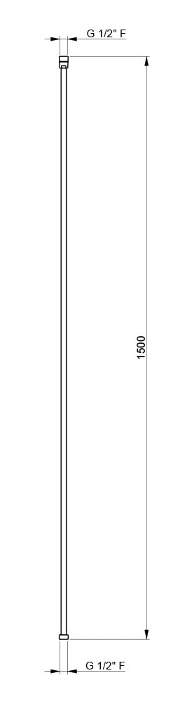 Flessibile per Doccetta 150 cm in PVC Nilo...