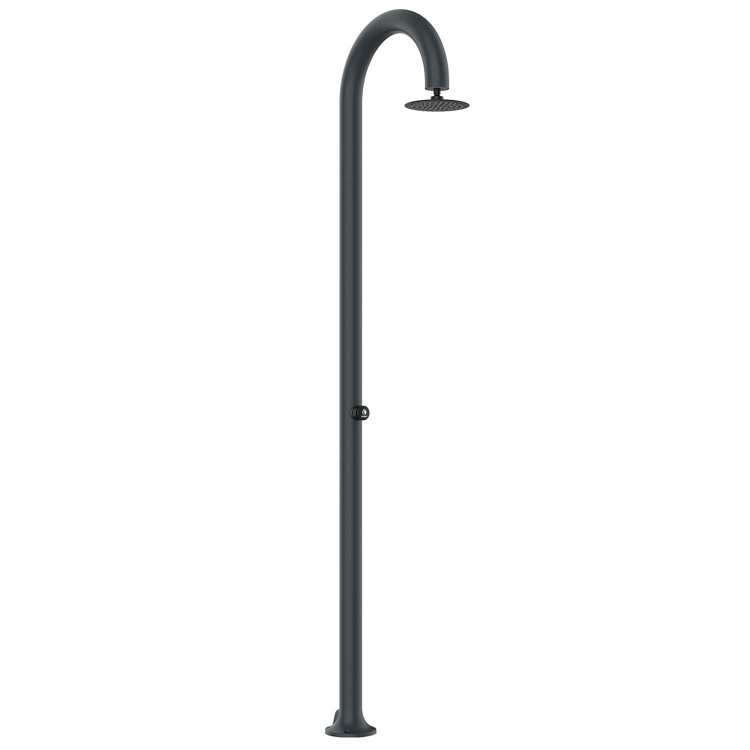 Image of Doccia da Giardino ad Acqua Frossoda in Alluminio Temporizzata Sined Luna Timer Grigio