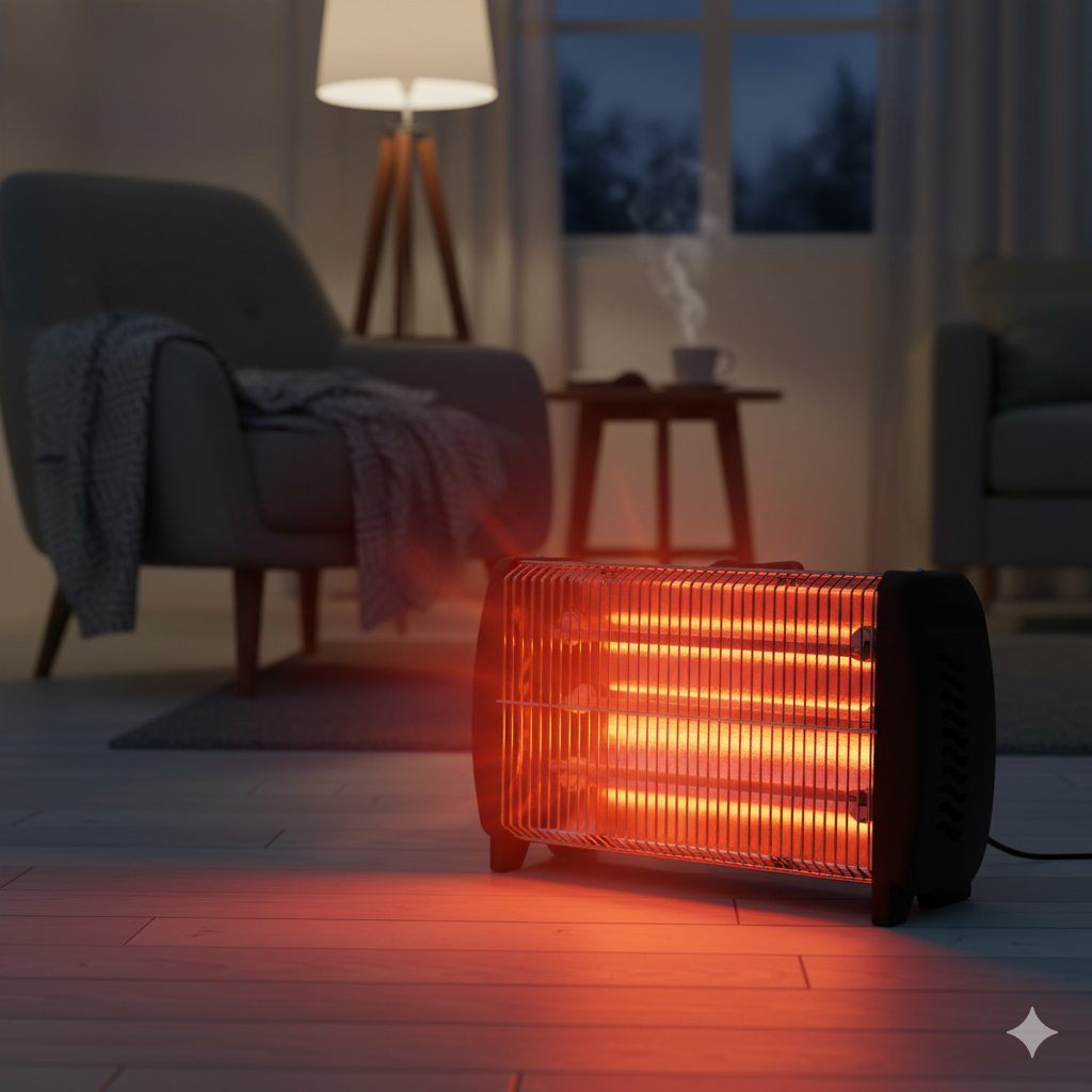 Stufa Elettrica 3 Elementi al Quarzo 1800W ECM Q3...