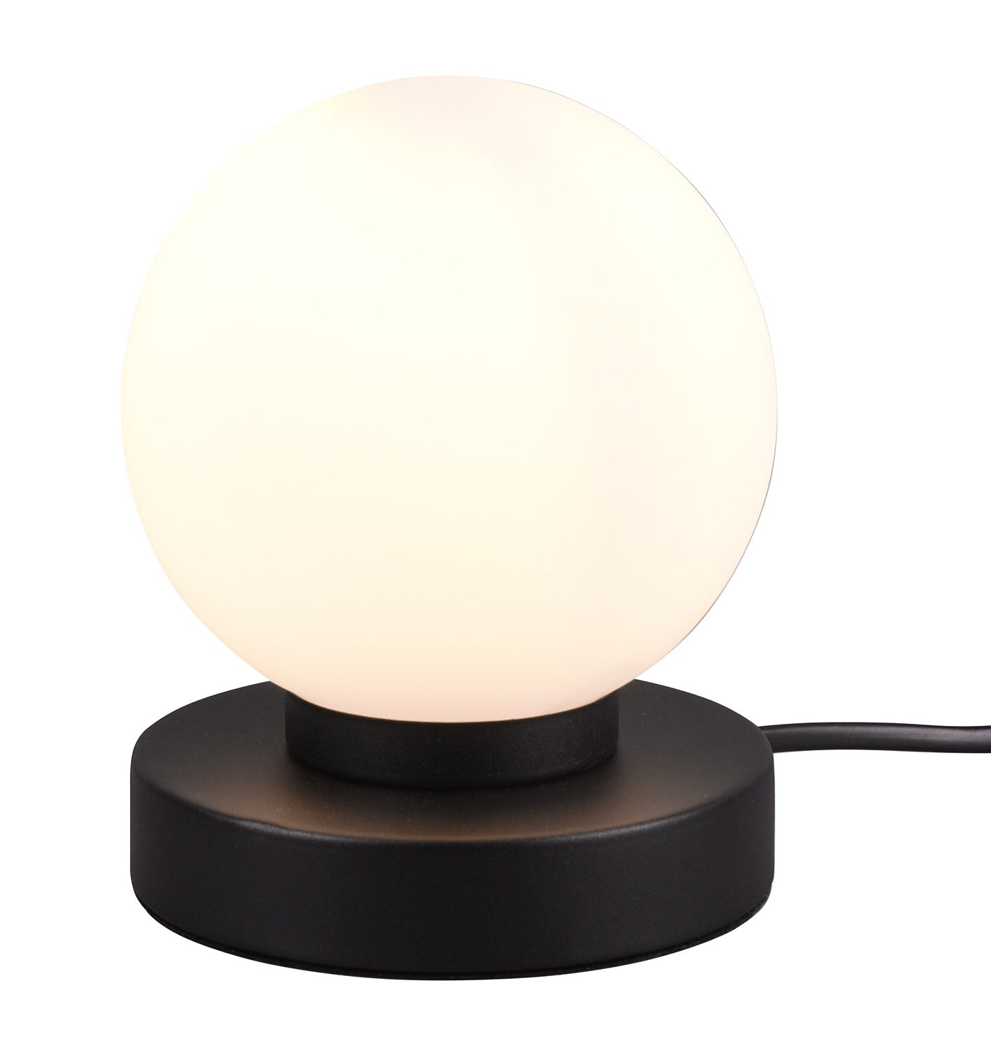 Lampada da Tavolo da Interno Attacco E14 in Metallo Nero Opaco...