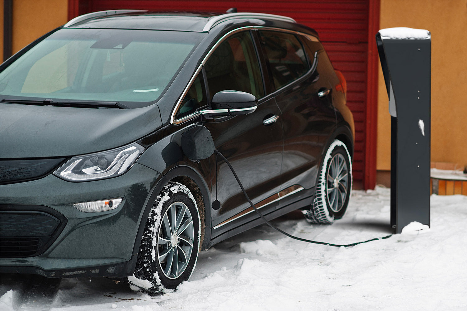 Colonnina Copertura per Stazioni di Carica Auto Elettriche 47x131x31 cm in Alluminio Wallbox Stand Antracite/Silver...