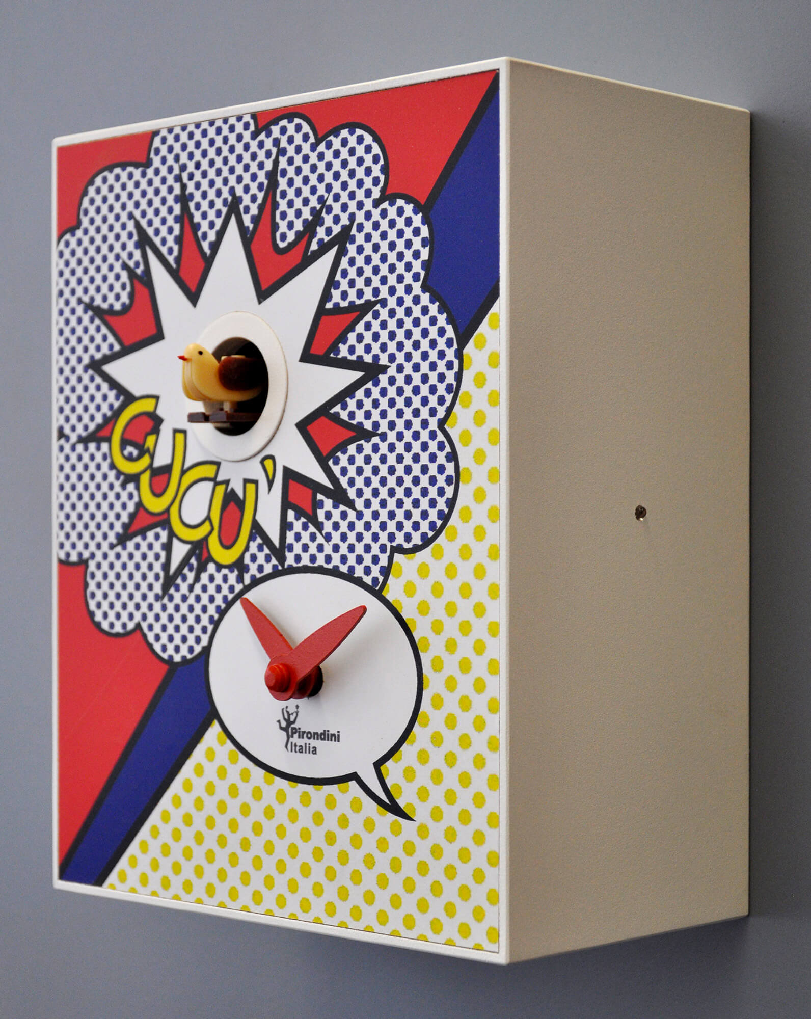 Orologio a Cucù da Parete 16,5x20x10cm Pirondini Italia D'Apres Roy Lichtenstein...