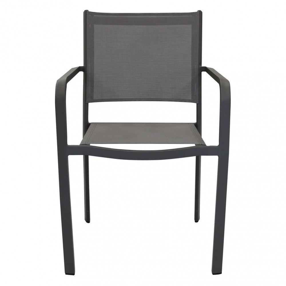 Sedia da Giardino Zante Impilabile 56x60x84 h cm in Textilene Taupe...
