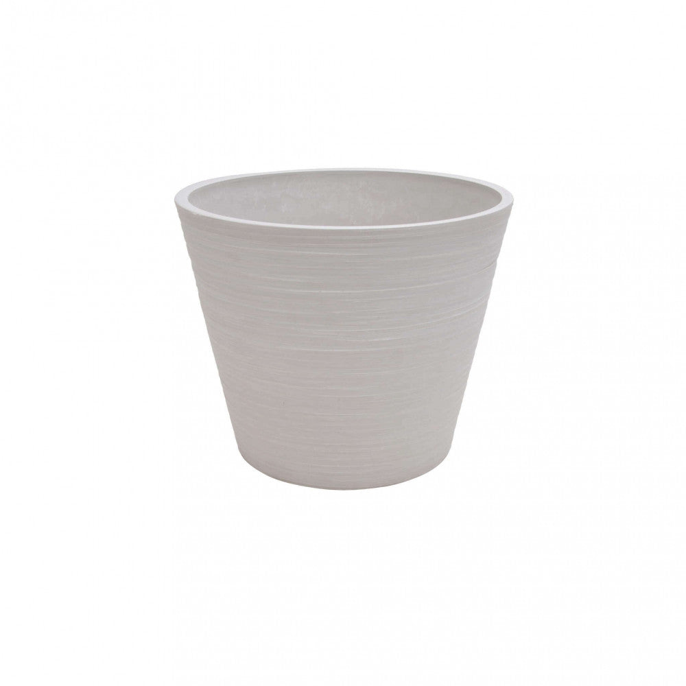 Image of Vaso Medio Camelia Ø35x33 cm in Fibra sintetica Bianco