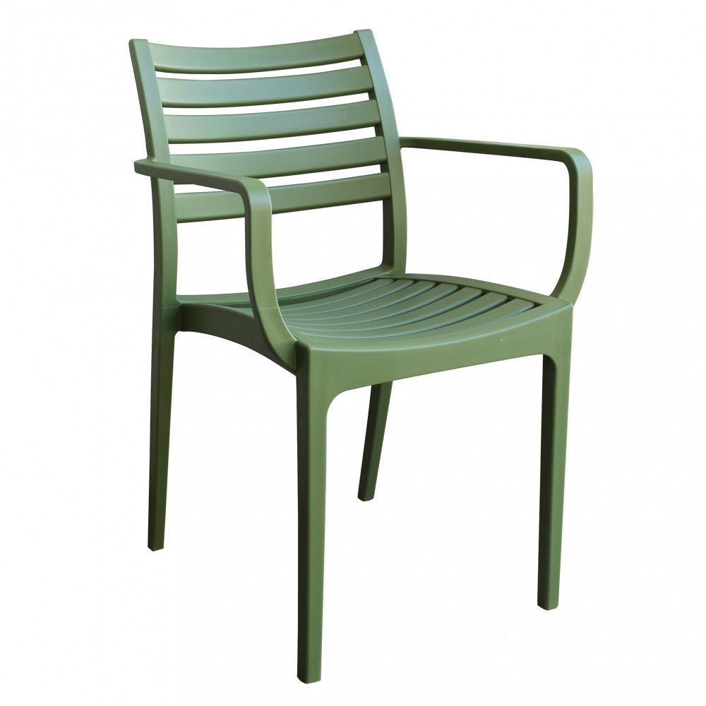 Poltrona Eveline 58,5x55,2x84 cm in Polipropilene Verde
