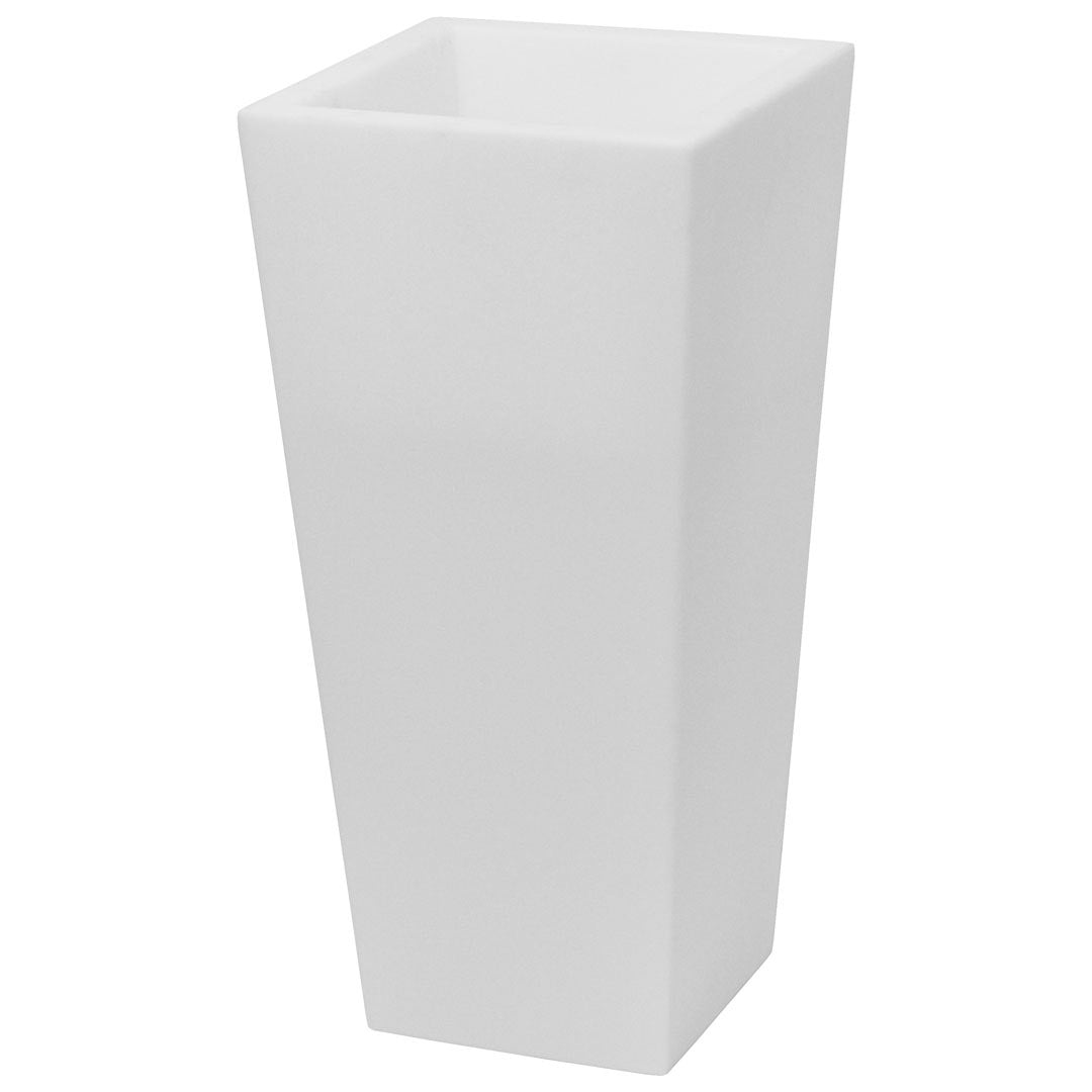 Image of Vaso Luminoso da Giardino a LED 38x38x80 cm in Resina 5W Cedar Bianco Neutro