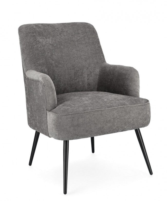 Image of Poltrona Soggiorno 60x67x79 cm Adeline in Tessuto Frost