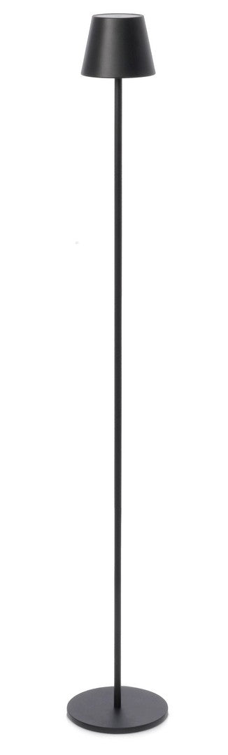 Lampada da Terra a Led Ø17x115 cm in Metallo Etna Nera