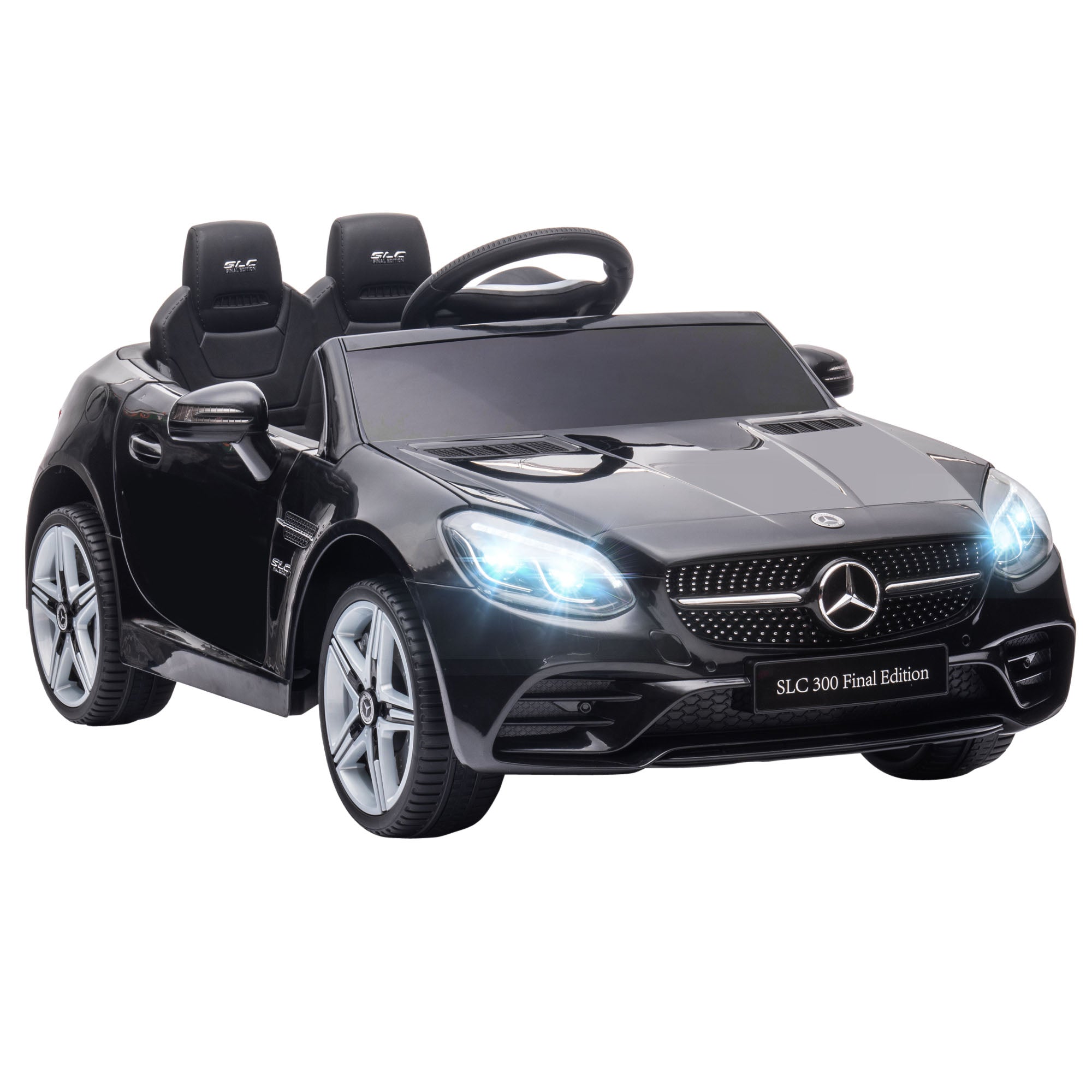 Image of Macchina Elettrica per Bambini Licenza Mercedes SLC 300 con Telecomando Nero