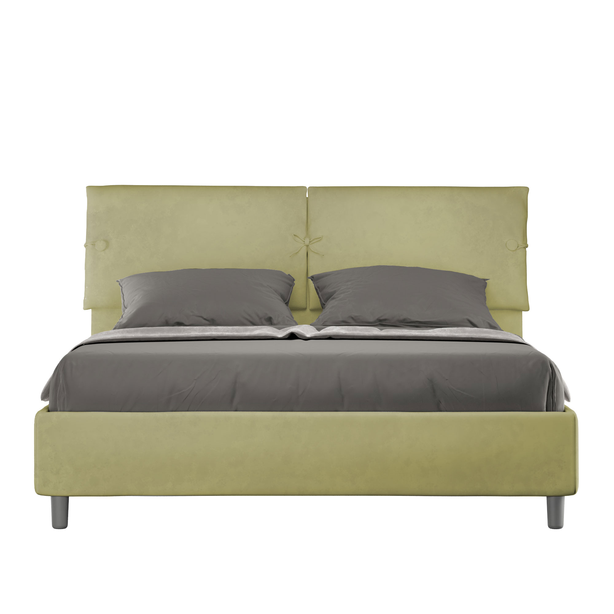 Letto Matrimoniale 160x190 cm Senza Rete Sleeper Tè verde