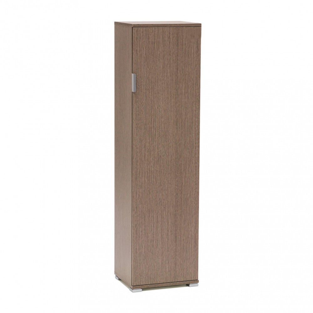 Portascope 40x33x151 h cm in Truciolare bilaminato Rovere grigio