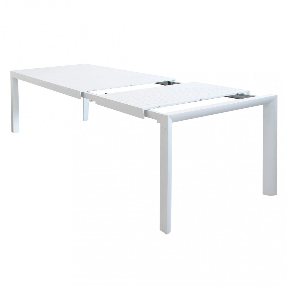 Tavolo Allungabile Houston 135/180x70x75h cm in Alluminio Bianco...