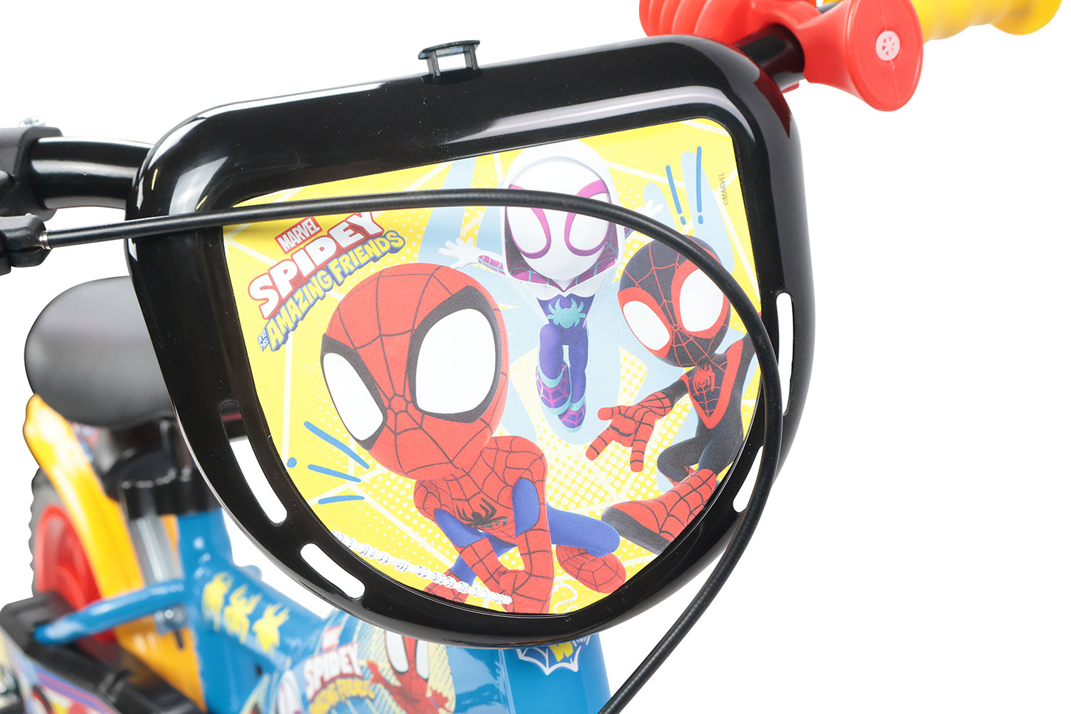 Bicicletta per Bambini 12" Marvel Spidey Freno Caliper e Stabilizzatori in Acciaio Hi-Ten Azzurro...