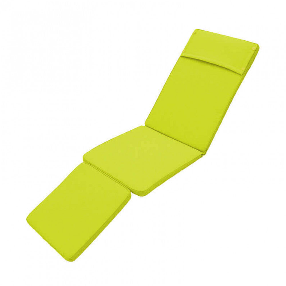 Cuscino Real Steamer 175x49x4 cm in Poliestere Verde...