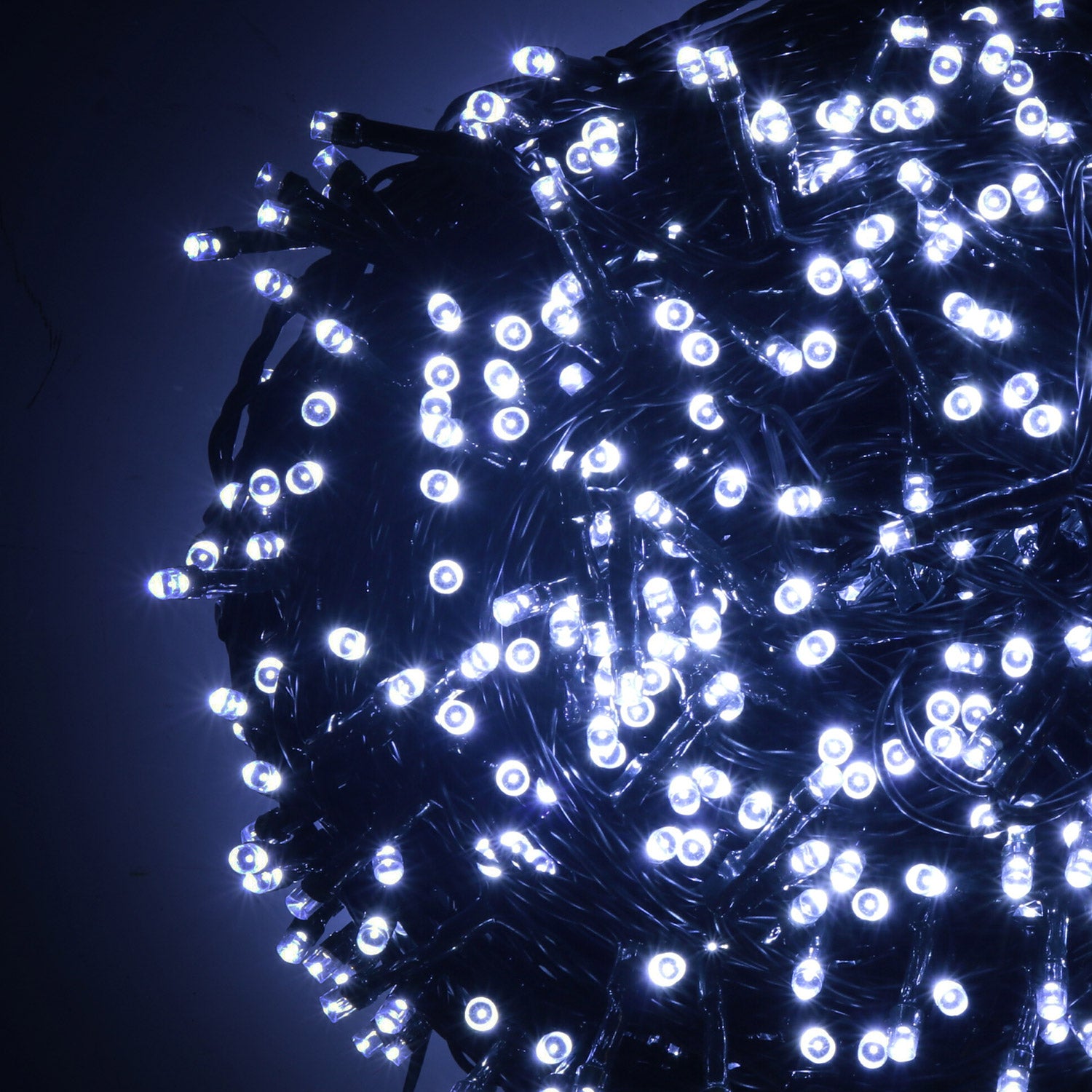 Image of Luci di Natale filo 1200 Led bianco frossodo con controller 63m