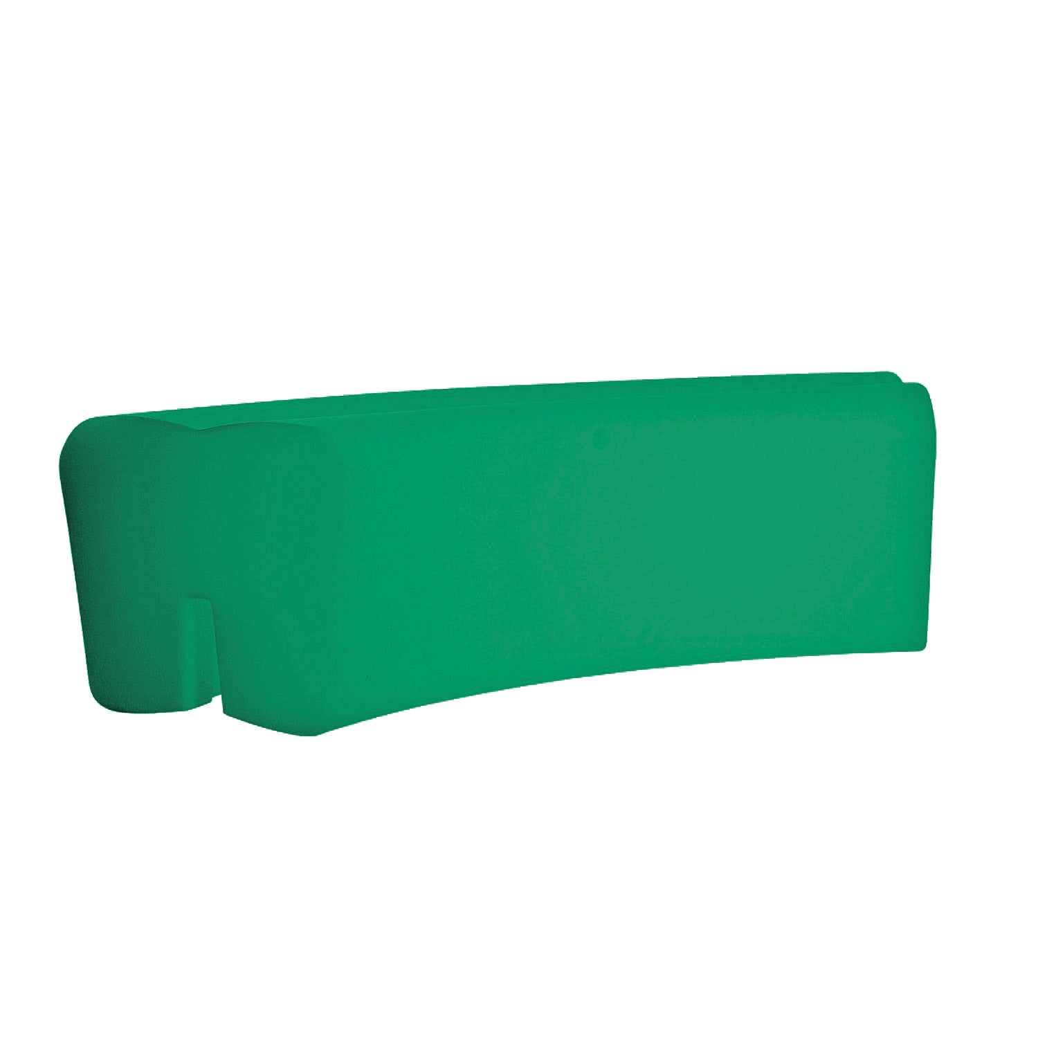 Image of Panca da Esterno Seduta Modulare 120x50 cm in Resina Arkema Althea Verde Scuro