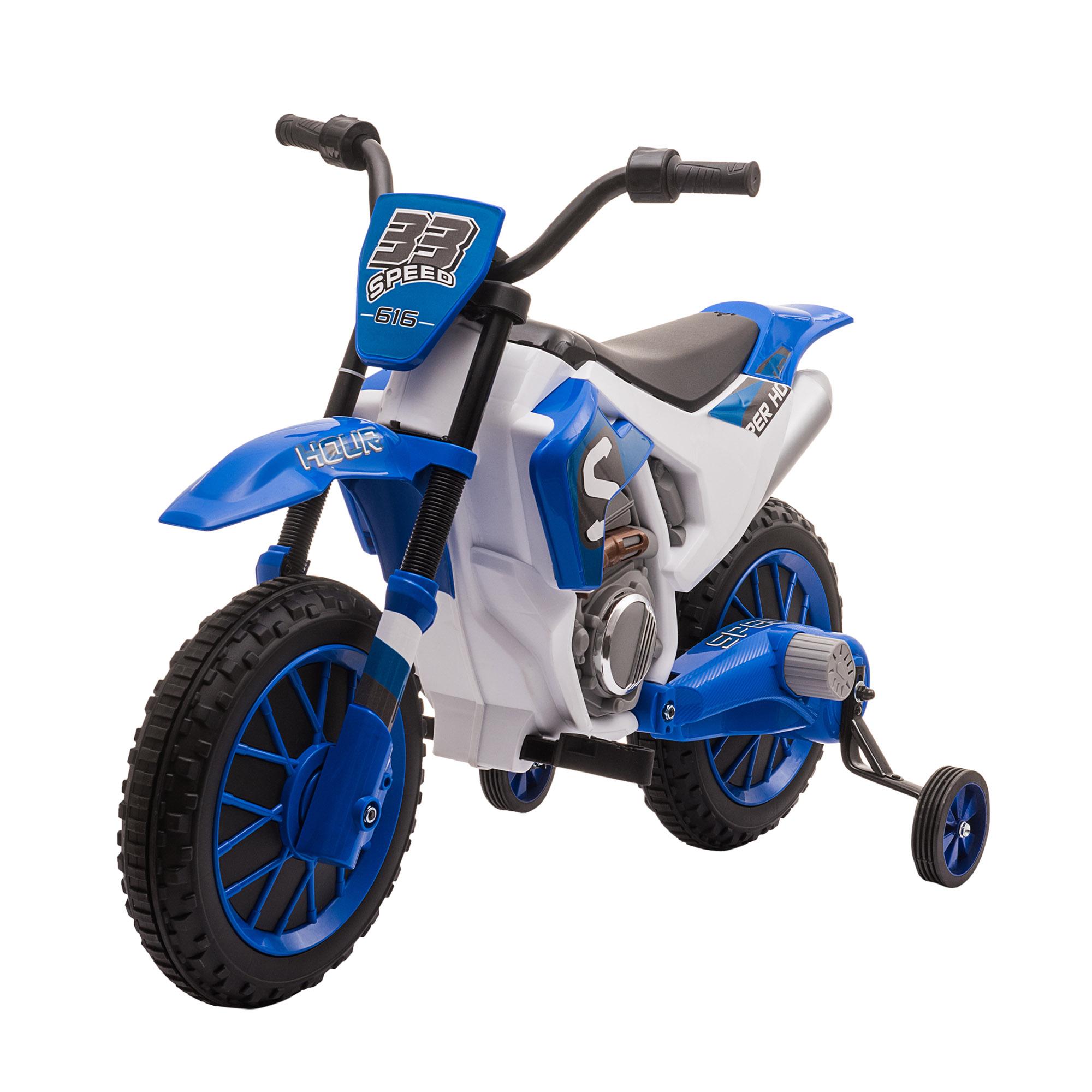 Image of Moto Elettrica per Bambini 12V Motocross Blu