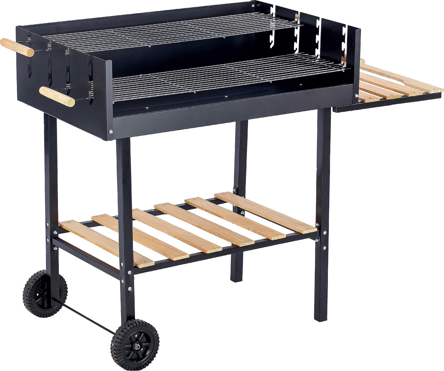 Barbecue a Carbone Carbonella 118x56x92 cm in Acciaio con Ruote Gaucho...