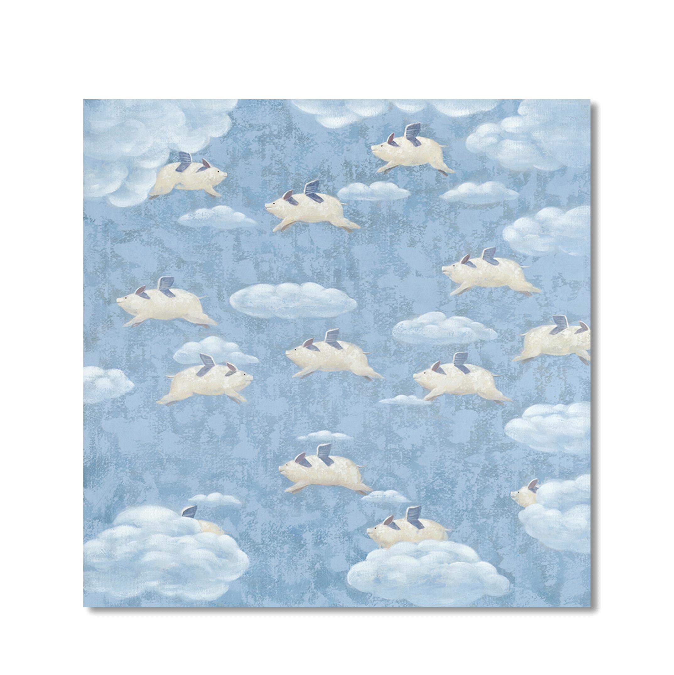 Quadro Animali Volanti Misure 80x80 cm...