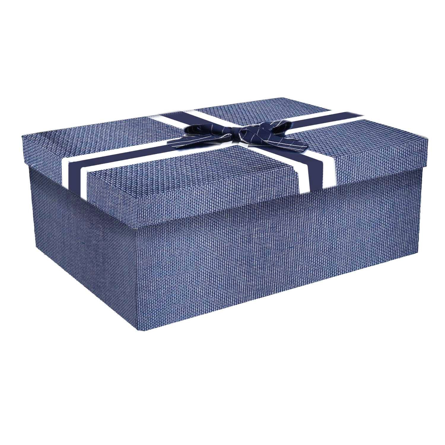 Set 5 Scatole cartone blu rettangolare