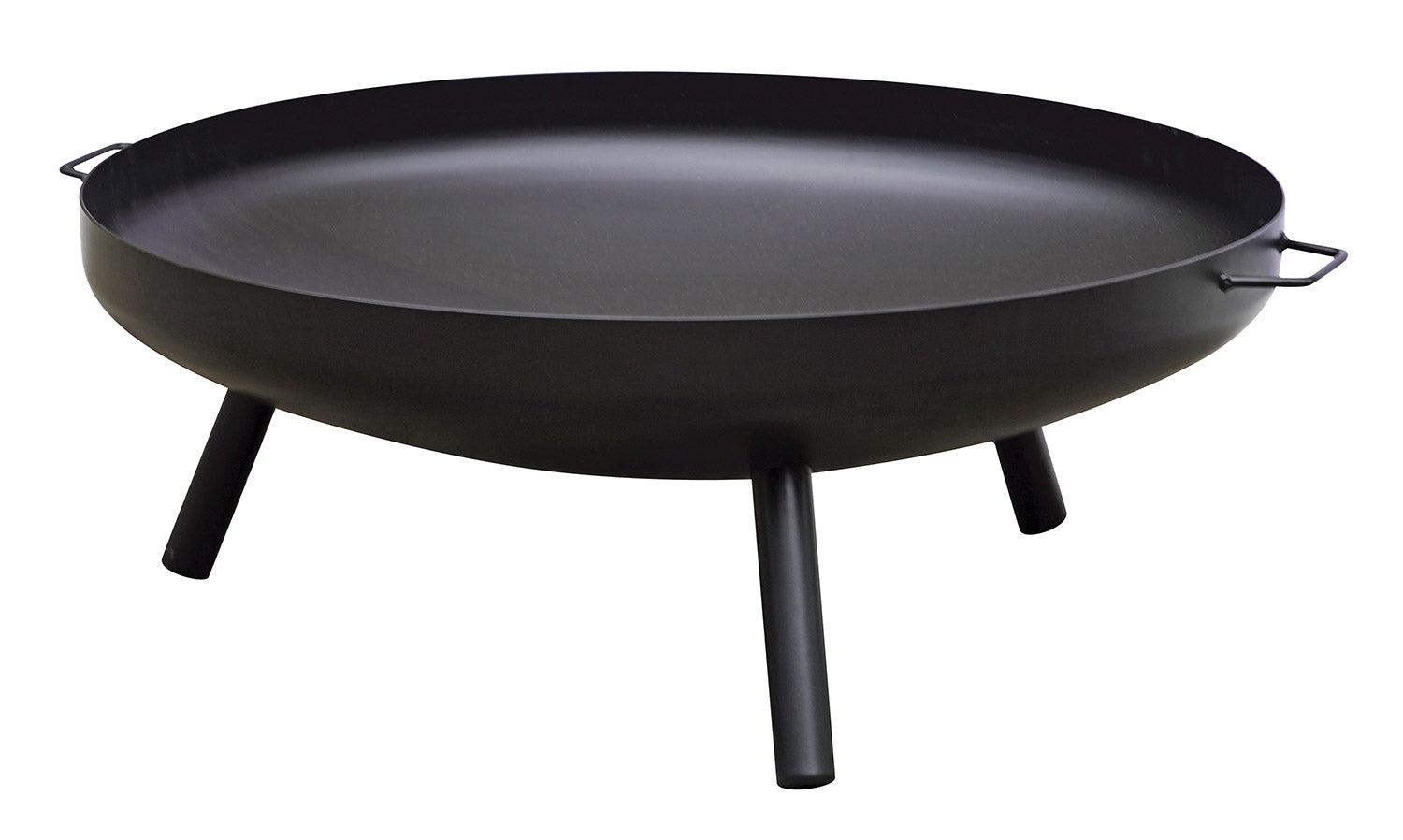 Braciere da Giardino Ø80xH32 cm in Ferro Nero