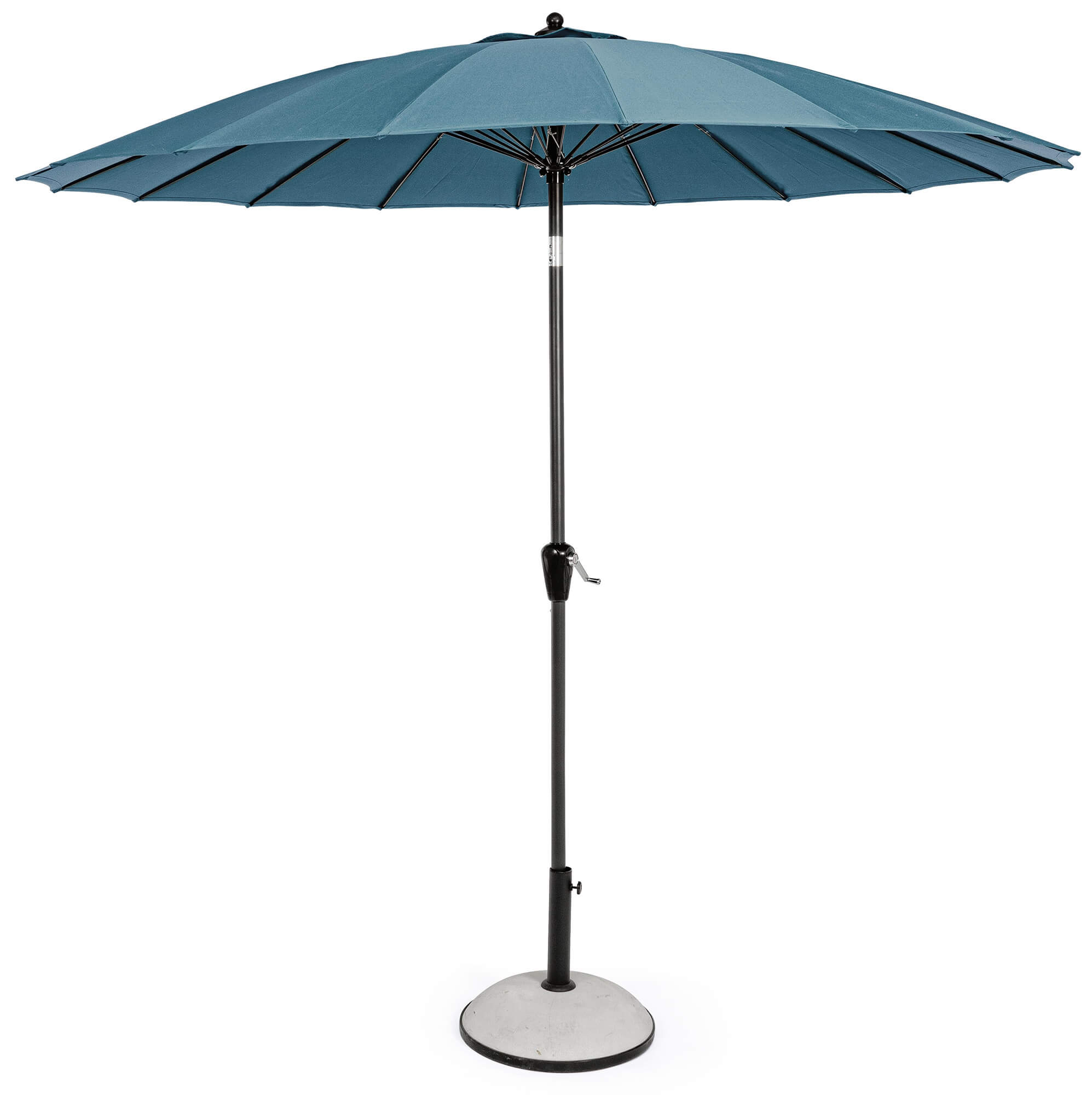 Ombrellone da Giardino Ø2,7 m Palo Ø38 mm in Alluminio Telo in Poliestere Pavone
