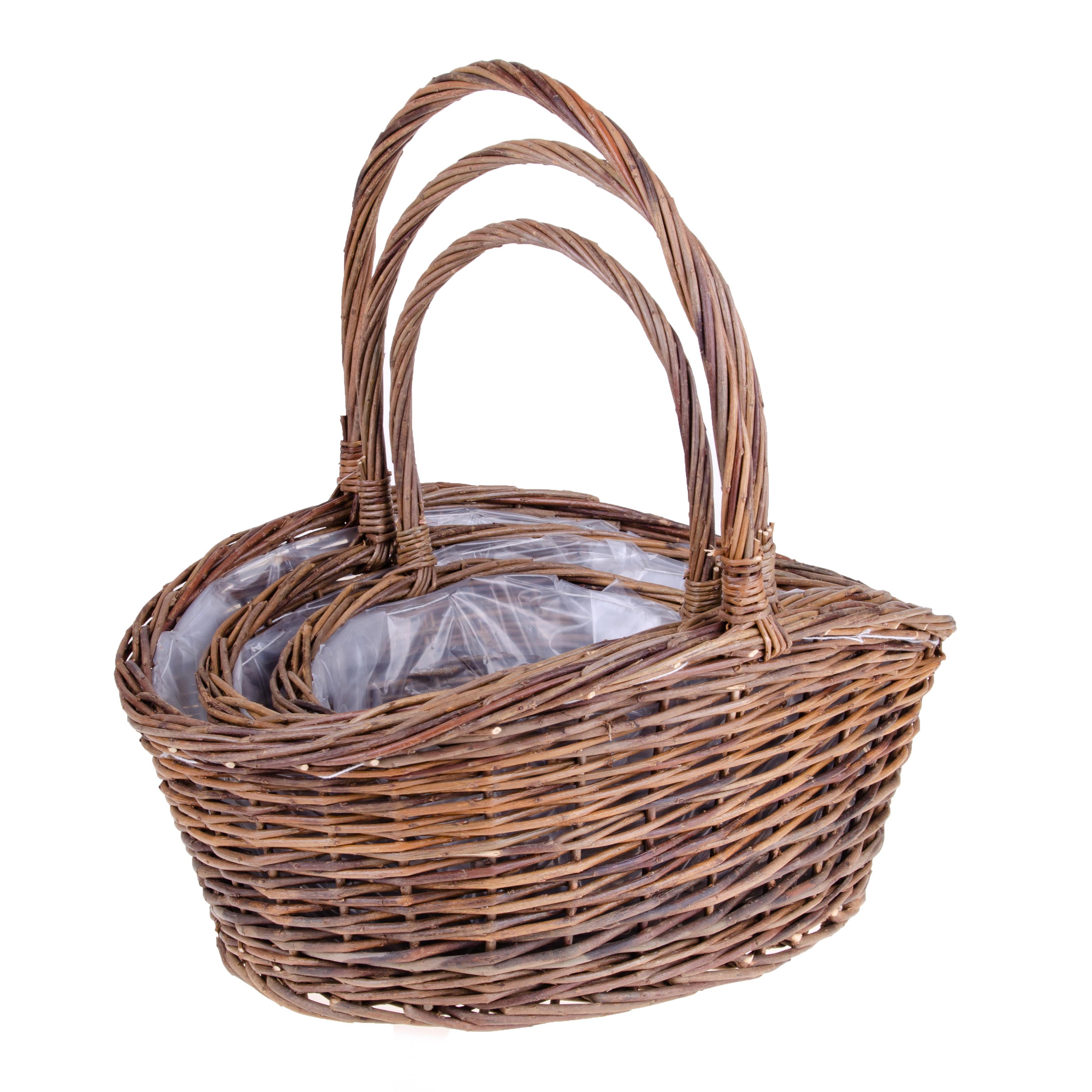 Set 3 Panieri Larghezza 45 cm