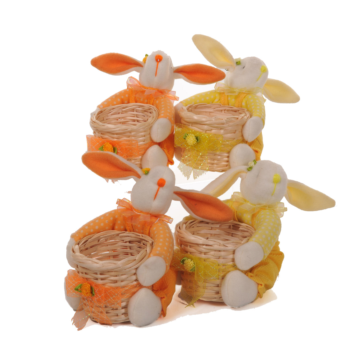 Set 2 Cesti con Conigli 12 cm...