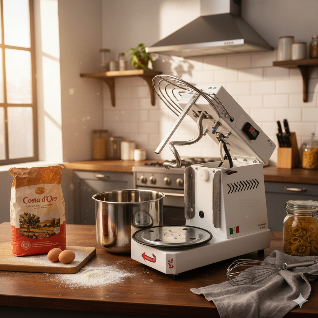 Impastatrice a Spirale Ribaltabile Vasca Estraibile 5Kg 350W Famag Grilletta IM 5S...