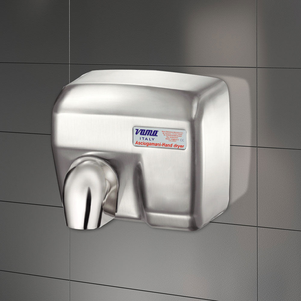 Asciugamani Elettrico Antivandalo con Fotocellula 2400W Vama Ariel SF Acciaio Inox Satinato...