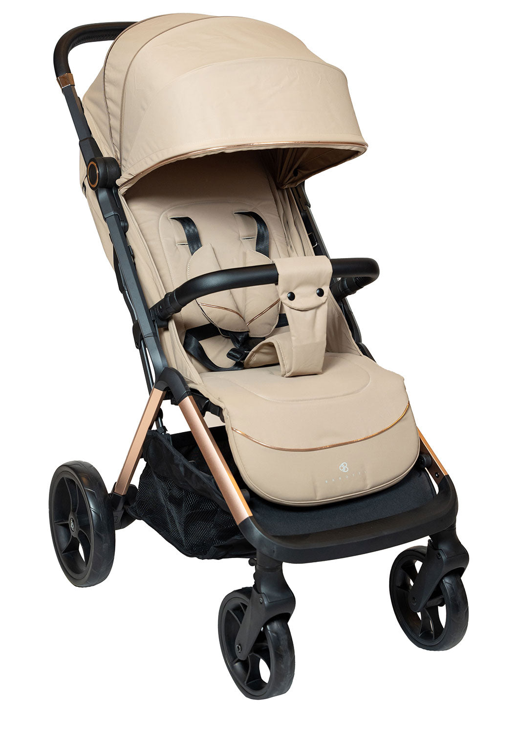 Passeggino Pieghevole Chiusura Automatica per Bambini Barotti Mega Beige...