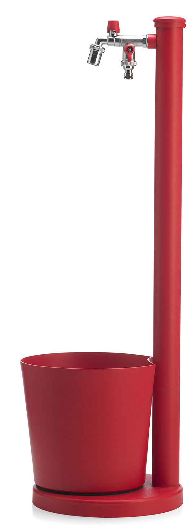 Fontana da Giardino con Rubinetto e Vaschetta Belfer 42/SRV Rosso...