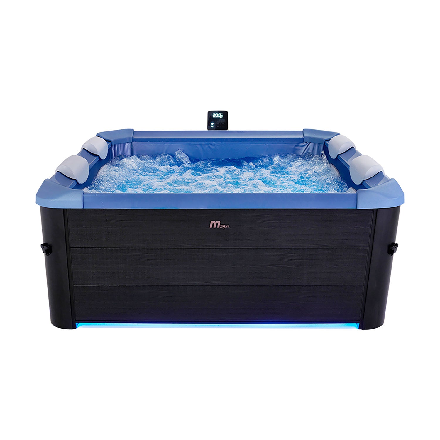 Vasca Idromassaggio da Esterno Spa Smontabile 160x160x65 cm 6 Persone Oslo Sapphire Pannello OLED...