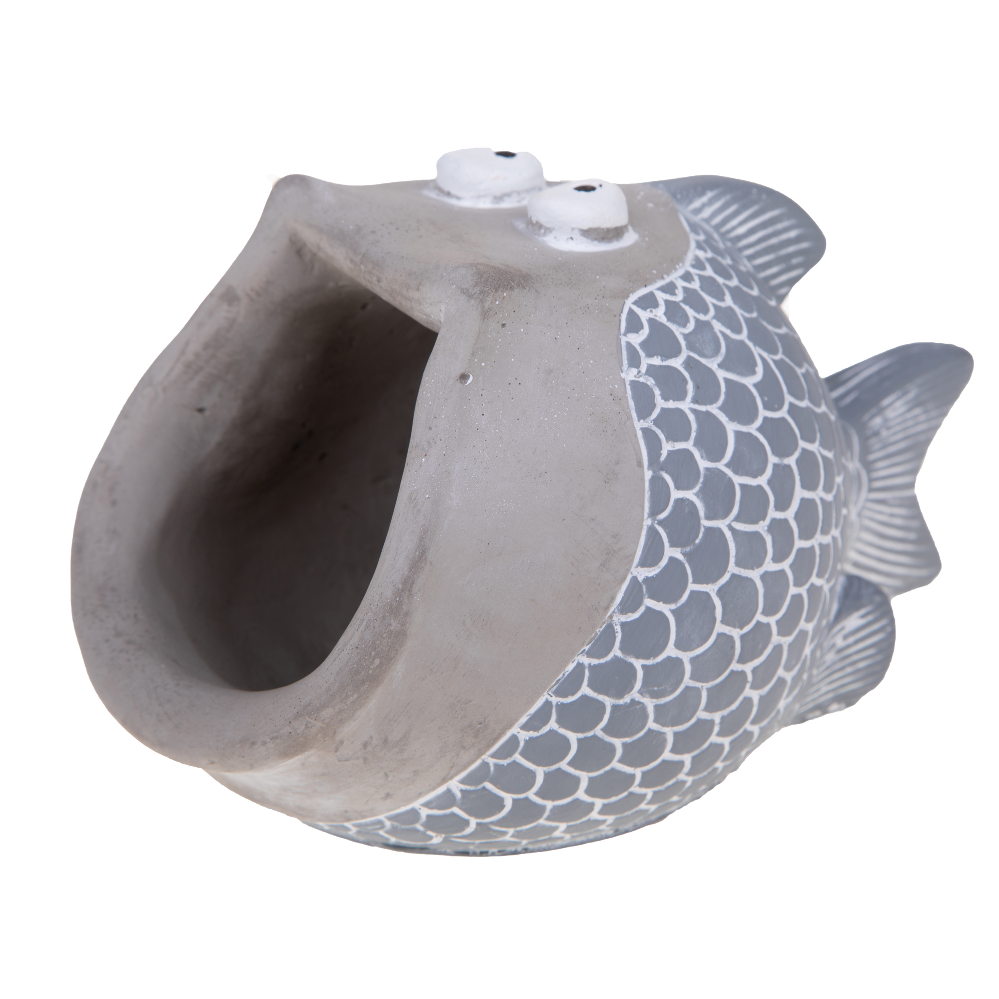 Image of Set 2 Contenitori Decorativo Pesci 20x12,5 H 11,5 cm